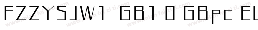 FZZYSJW1  GB1 0 GBpc EUC H字体转换